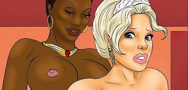  White maid in trouble - Hot interracial comics video